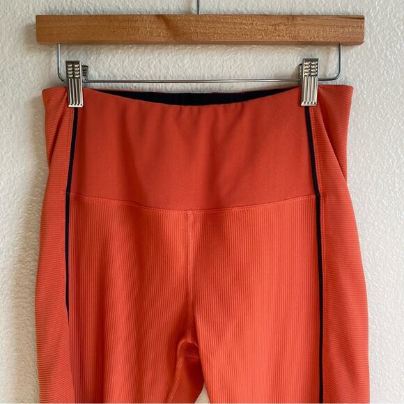 Zyia Burnt Orange Ribbed Premium Leggings 7/8 Length Plus Size 14-16 - Picture 7 of 12